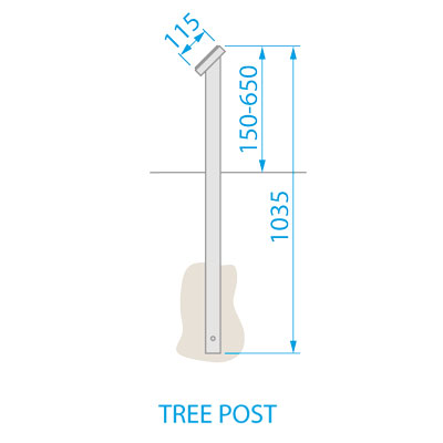 Commemorative Tree Post Dimensions